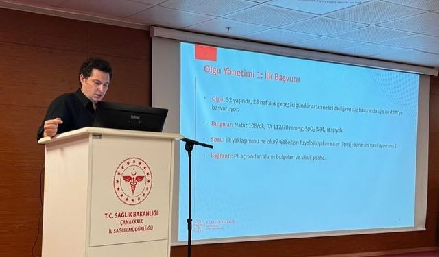 Çanakkale’de sağlık çalışanlarına “Gebelik, Kadın ve Anne Sağlığı” eğitimi
