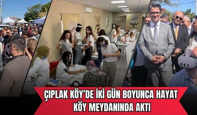 Çıplak Köy’de köy meydanı eğitim ve sağlık merkezine dönüştü