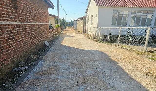 Derenti Köyü’nde 750 Metrekarelik Parke Taşı Çalışması Tamamlandı