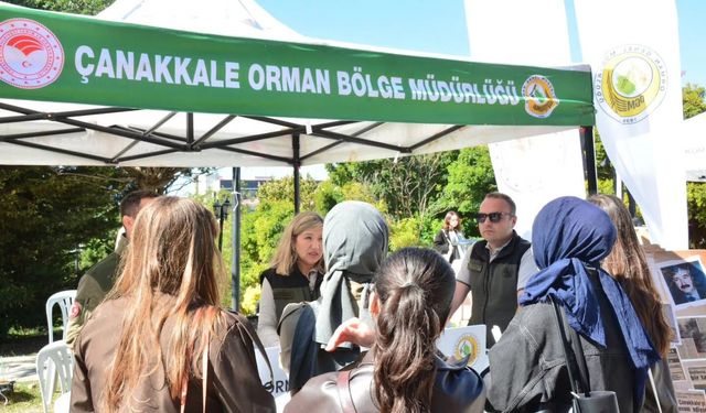 Çanakkale'de gençler, ormanların korunması hakkında bilgilendirildi!