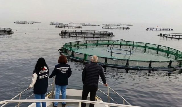Su ürünleri yetiştiricilik tesisleri denetlendi