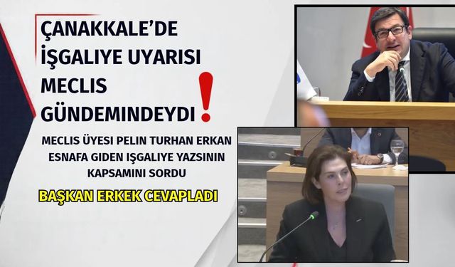 Çanakkale’de kaldırım işgaliye uyarısı meclis gündemindeydi