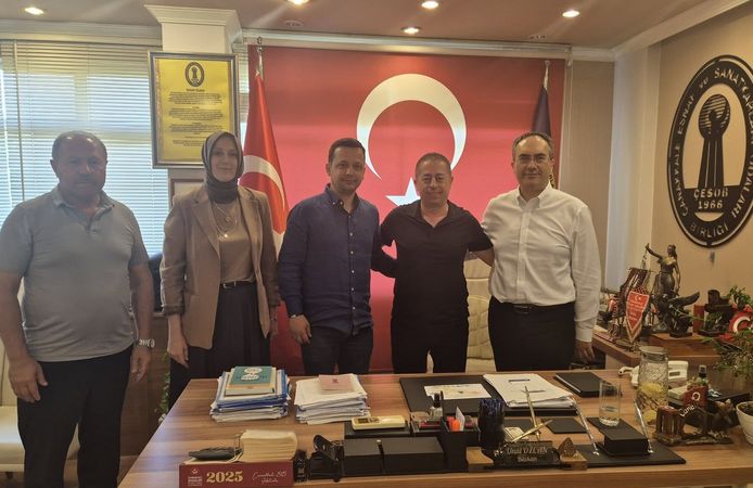 Kaleseramik ve Çan İş Dünyasından ÇESOB’a Hayırlı Olsun Ziyareti