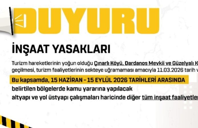 Çanakkale’de yasaklar başlıyor!