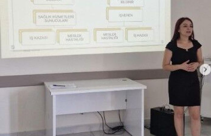 Çanakkale İl Sağlık Müdürlüğü personeline iş sağlığı ve güvenliği eğitimi