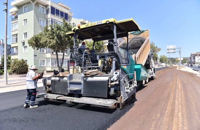 Troya Caddesi'nde üstyapı çalışması!