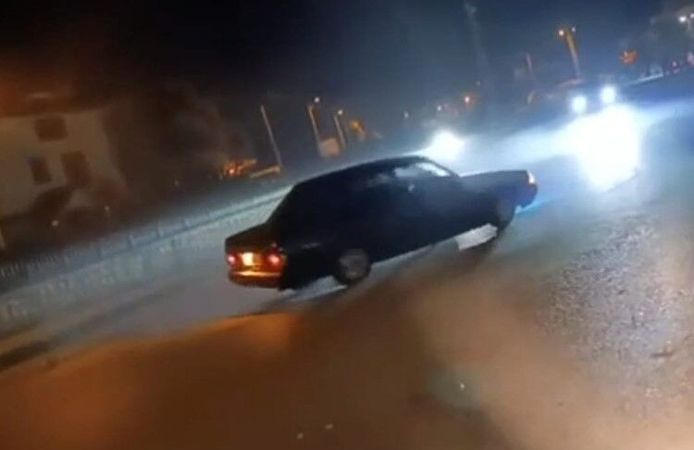 Drift atan sürücüye 140 bin lira ceza!