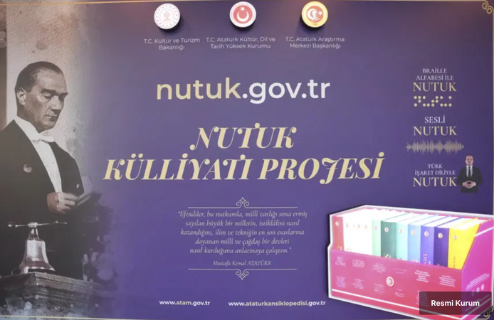 Atatürk'ün Nutuk'u 8 dilde dünyaya açılıyor: Dijital platform erişime sunuldu