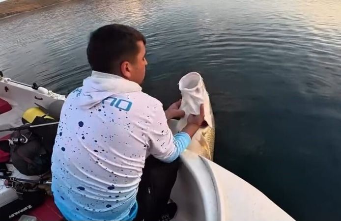 30 kiloluk turna yakaladı