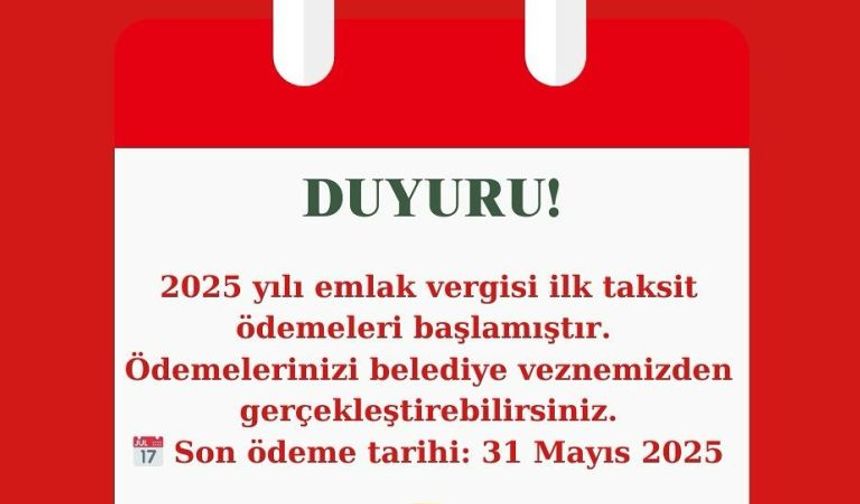 Emlak vergilerinde ilk ödemeler başladı