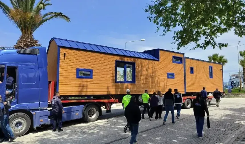 Bozcaada'da Tiny House 1 Eylül'e kadar ada dışına taşınacak!
