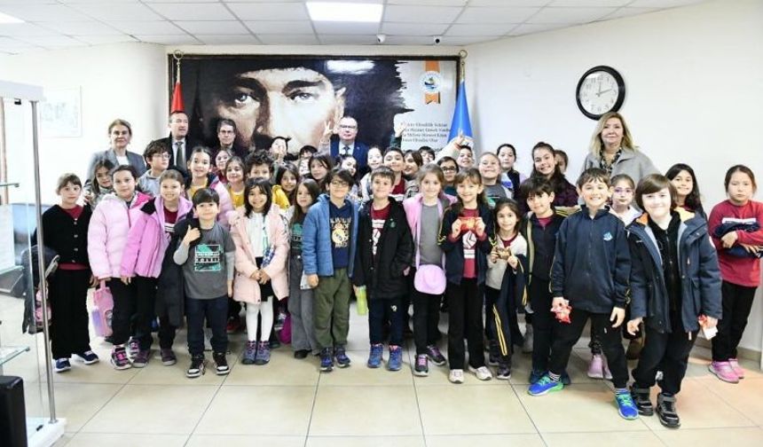 Çanakkale Koleji öğrencilerinden Başkan Arslan'a ziyaret