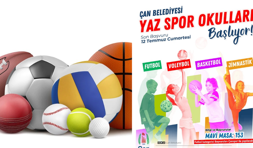 Çan Belediyesi Yaz Spor Okulları başlıyor!