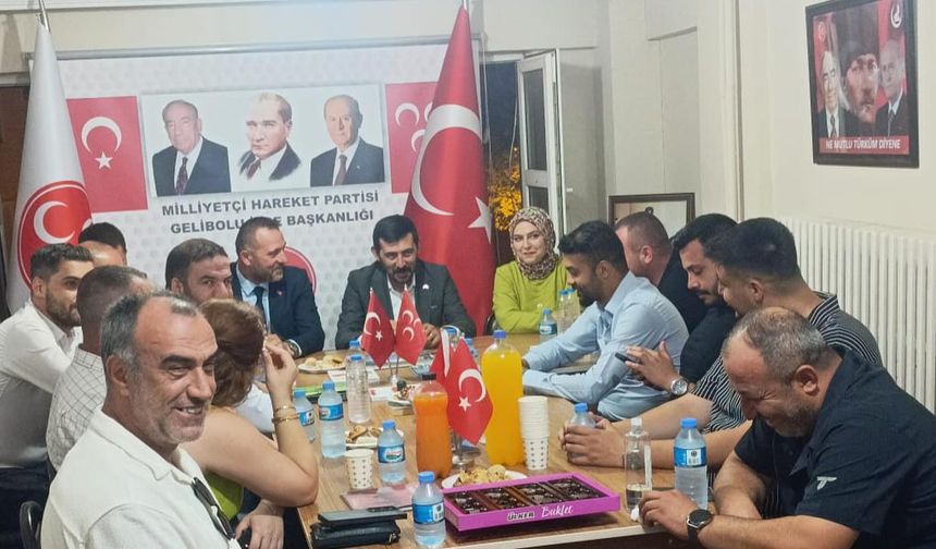 MHP İl Başkanı Hakan İmamoğlu'ndan Gelibolu Teşkilatına ziyaret