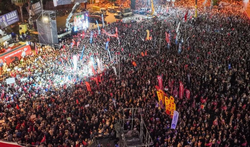 Milletvekili Güneşhan Adana mitinginde:  “Geri adım yok”