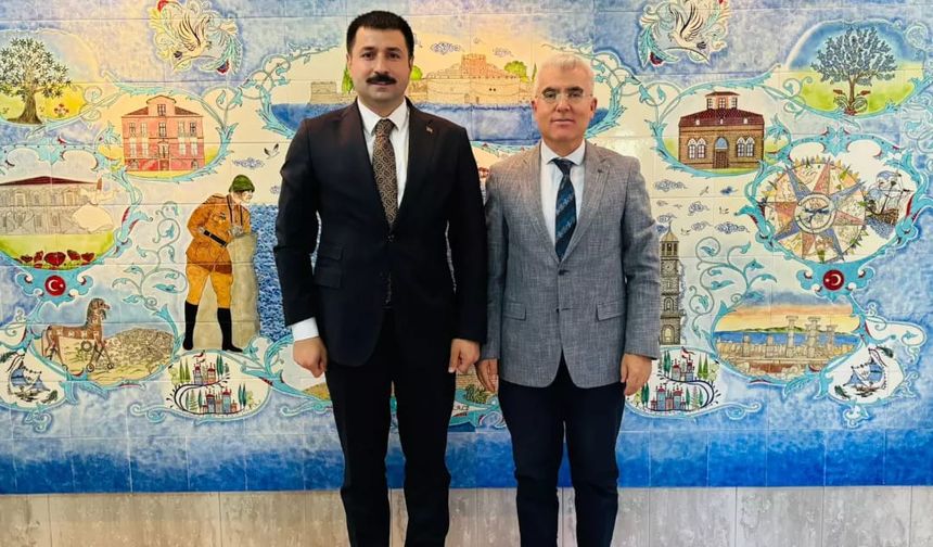 Kaymakam Karali’den İl Müdürü Abdullah Borca’ya ziyaret