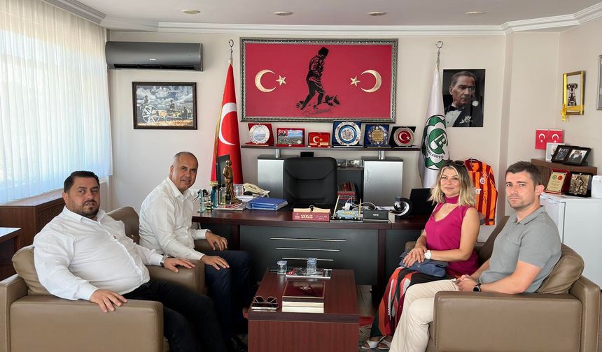 Biga İlçe Milli Eğitim Müdürü Bilen’den Başkan Kırım’a ziyaret