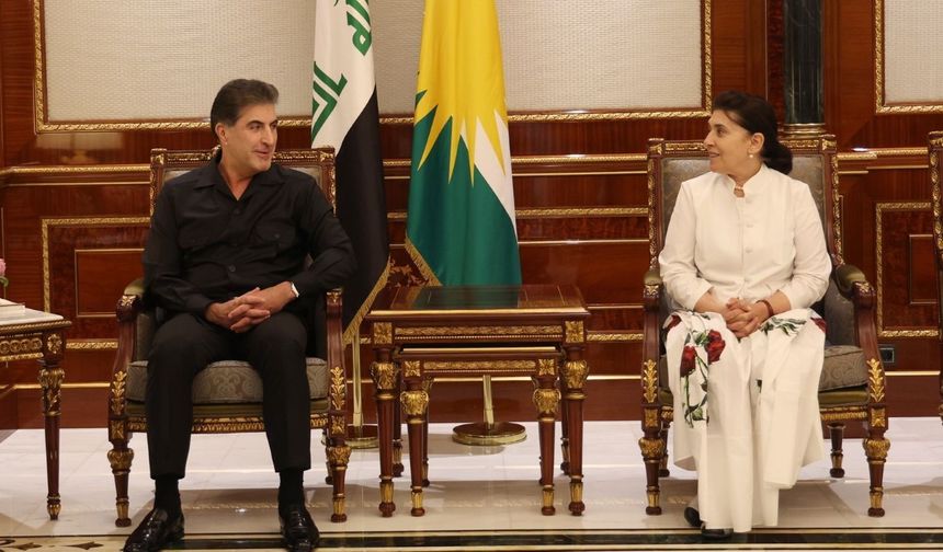 Neçirvan Barzani DEM Parti heyetini Erbil'de ağırladı