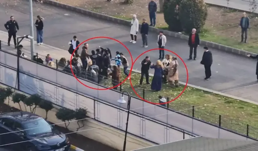 Adliye önünde çıkan kavga polis müdahalesiyle son buldu