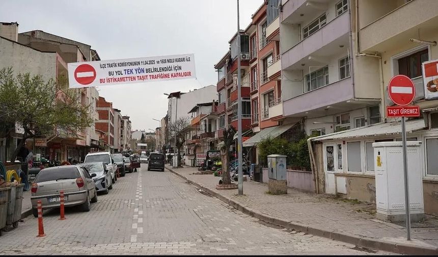 Çan’da bazı cadde ve sokaklarda tek yön uygulaması başlatıldı