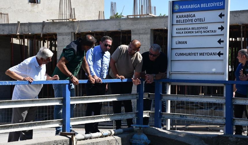 Karabiga'da Şeremet Deresi Köprüleri Yenileniyor