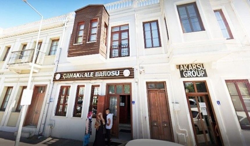 Çanakkale Barosu'ndan Net Mesaj: "Kararlarımız Hukuka Göre Alınır"