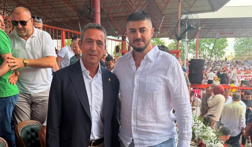 MHP Çanakkale İl Başkanı Salih Altınkaya, Kırkpınar'da Ali Koç ile buluştu