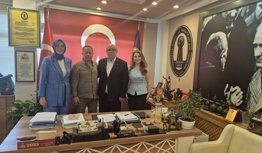 Çanakkale Ticaret Borsası'ndan ÇESOB'a anlamlı ziyaret