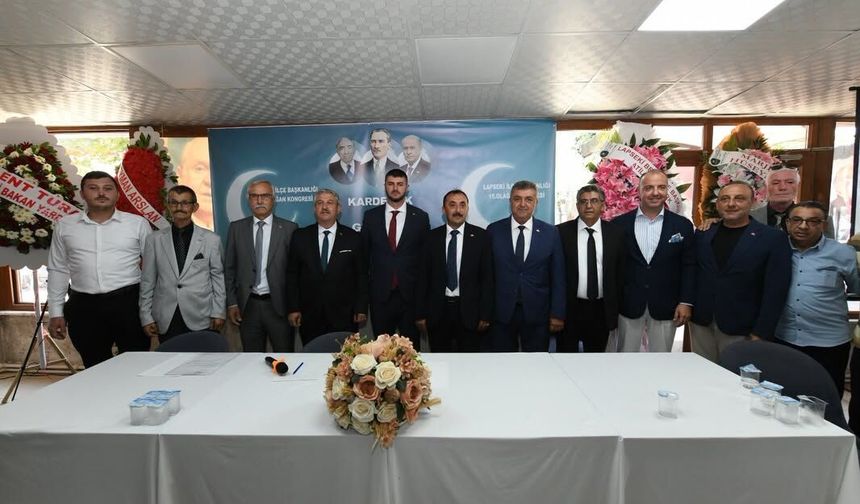 MHP Lapseki İlçe Başkanlığı’nda Mustafa Başer dönemi