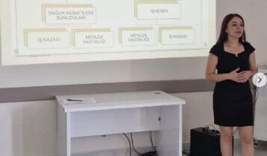 Çanakkale İl Sağlık Müdürlüğü personeline iş sağlığı ve güvenliği eğitimi