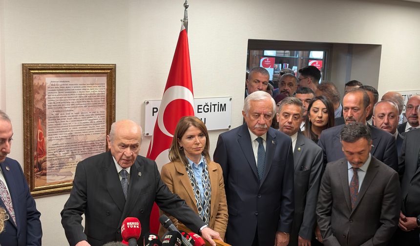 MHP lideri Bahçeli: "Siyasallaşma koordinatörlüğü İmralı’da bulunan kişinin de hakkıdır"