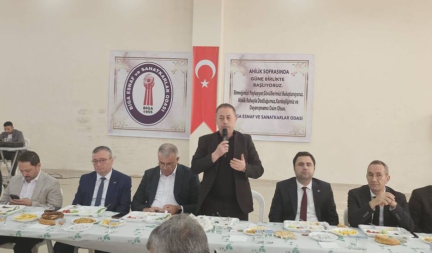 Biga’da esnafın beklentileri için ortak akıl buluşması