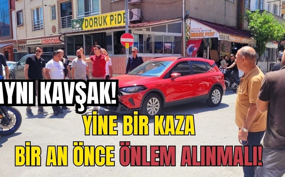 Çanakkale'de aynı kavşakta yine kaza!