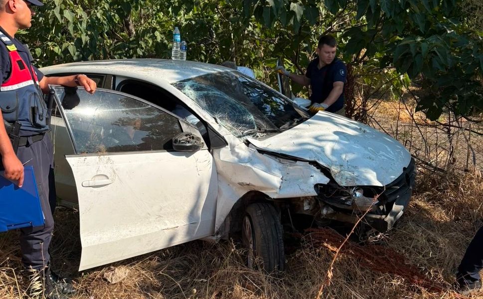 Çanakkale Asfaltı'nda korkutan kaza! Direksiyon hakimiyetini kaybetti