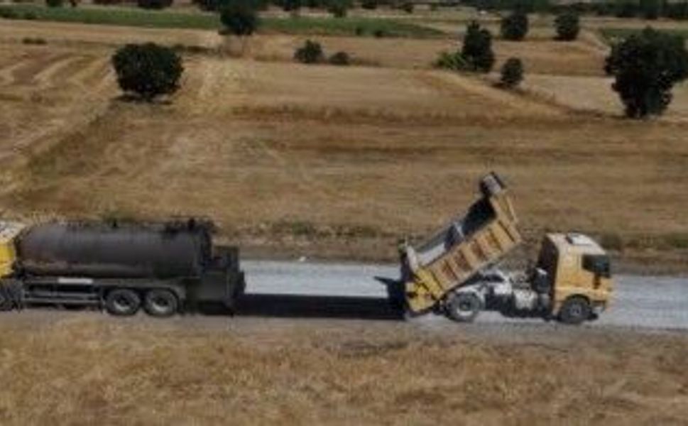 Biga'da 19 kilometrelik köy grup yolu tamamlandı