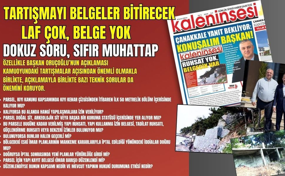 LAF ÇOK, BELGE YOK
