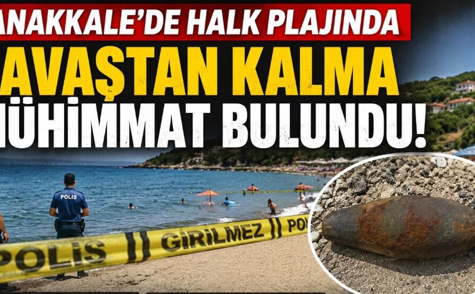 Çanakkale’de halk plajında şaşırtan keşif