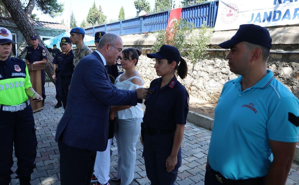 Çanakkale İl Jandarma Komutanlığında rütbe terfi töreni