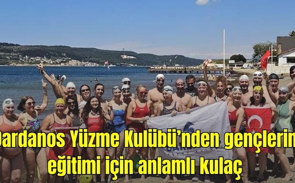 Dardanos Yüzme Kulübü’nden gençlerin eğitimi için anlamlı kulaç