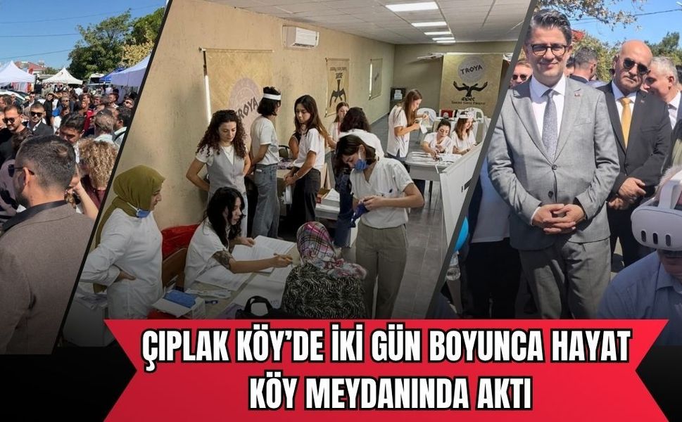 Çıplak Köy’de köy meydanı eğitim ve sağlık merkezine dönüştü
