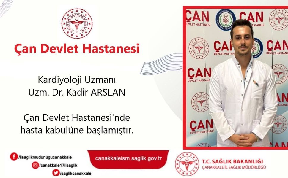 Çan Devlet Hastanesi’nde kardiyolojiye yeni uzman