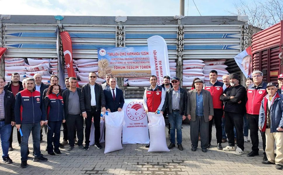 Çanakkale’de 55 üreticiye 62,5 ton sertifikalı buğday tohumu!