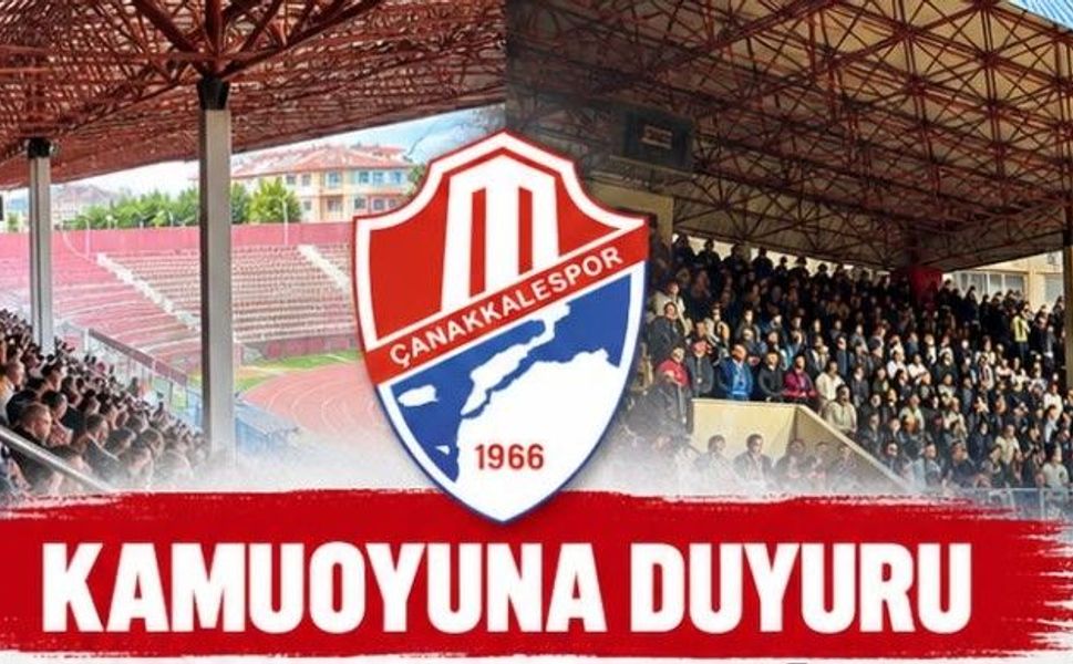 Çanakkalespor Kulübü Yönetim Kurulu'ndan sert açıklama; “Çanakkalespor birkaç kişinin değil, bütün Çanakkale’nindir”