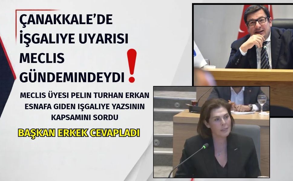 Çanakkale’de kaldırım işgaliye uyarısı meclis gündemindeydi