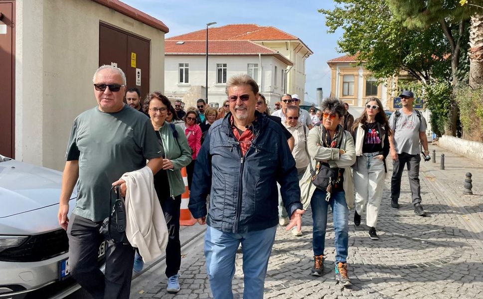 Çanakkale’nin geçmişini İsmail Erten’den dinlediler