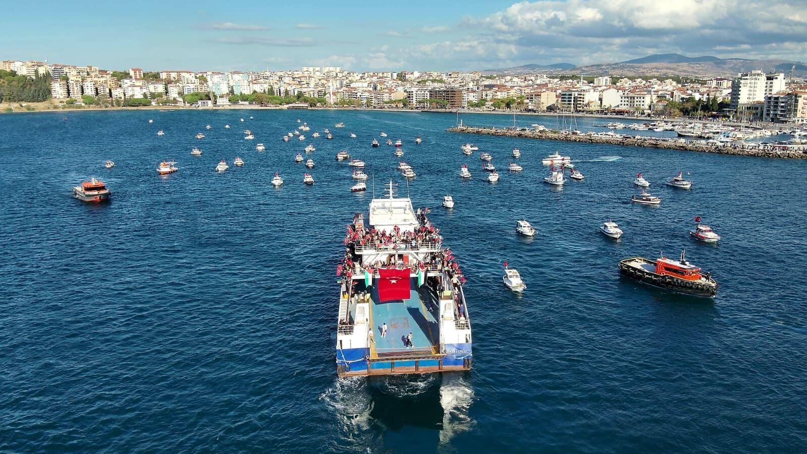 Çanakkale Valiliği Filistine Destek Gemileri