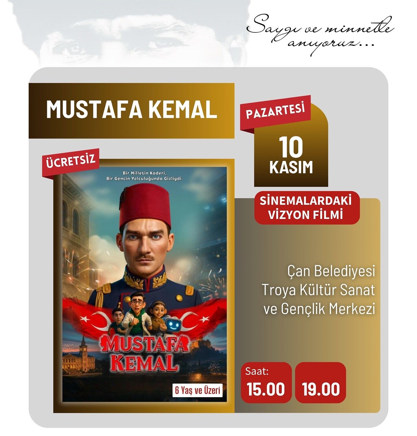 Çan Belediyesi Mustafa Kemal Animasyon Filmi-1