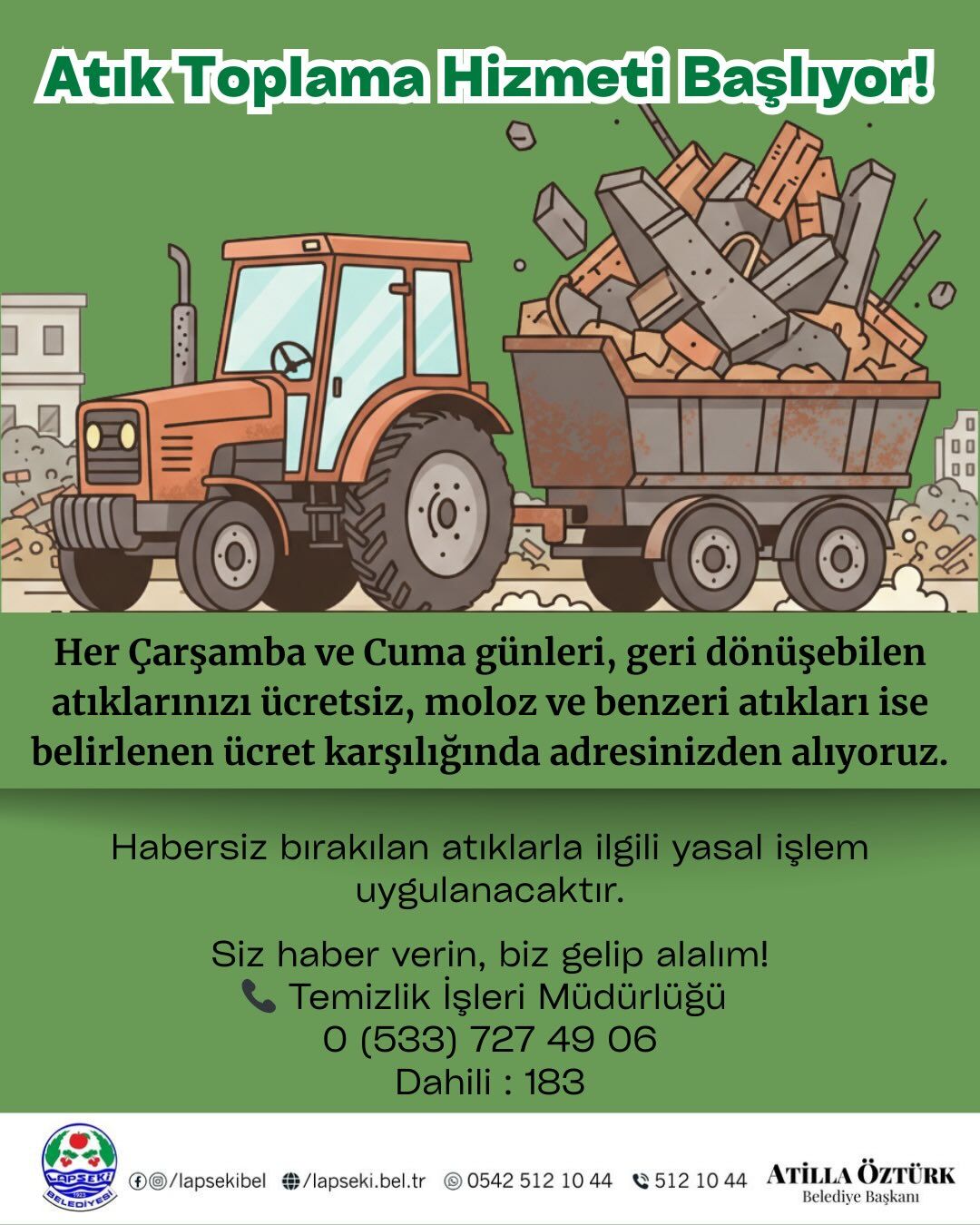 Lapseki Belediyesi Atık Toplama