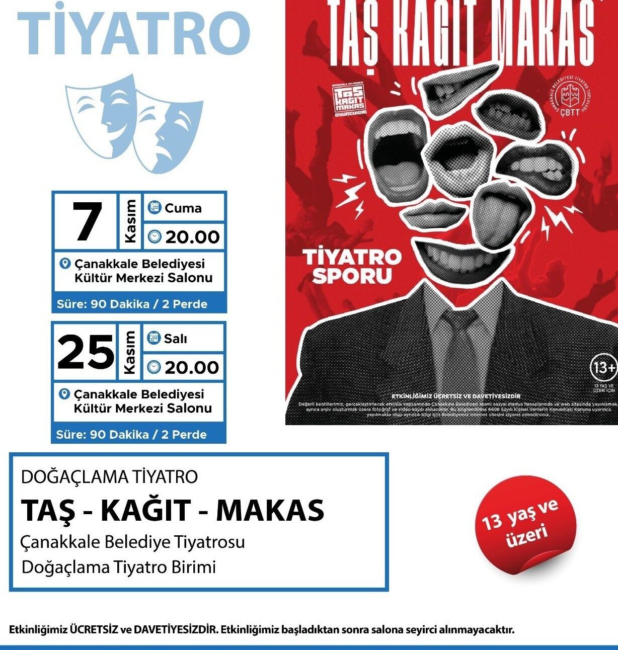 Taş Kağıt Makas Tiyatro