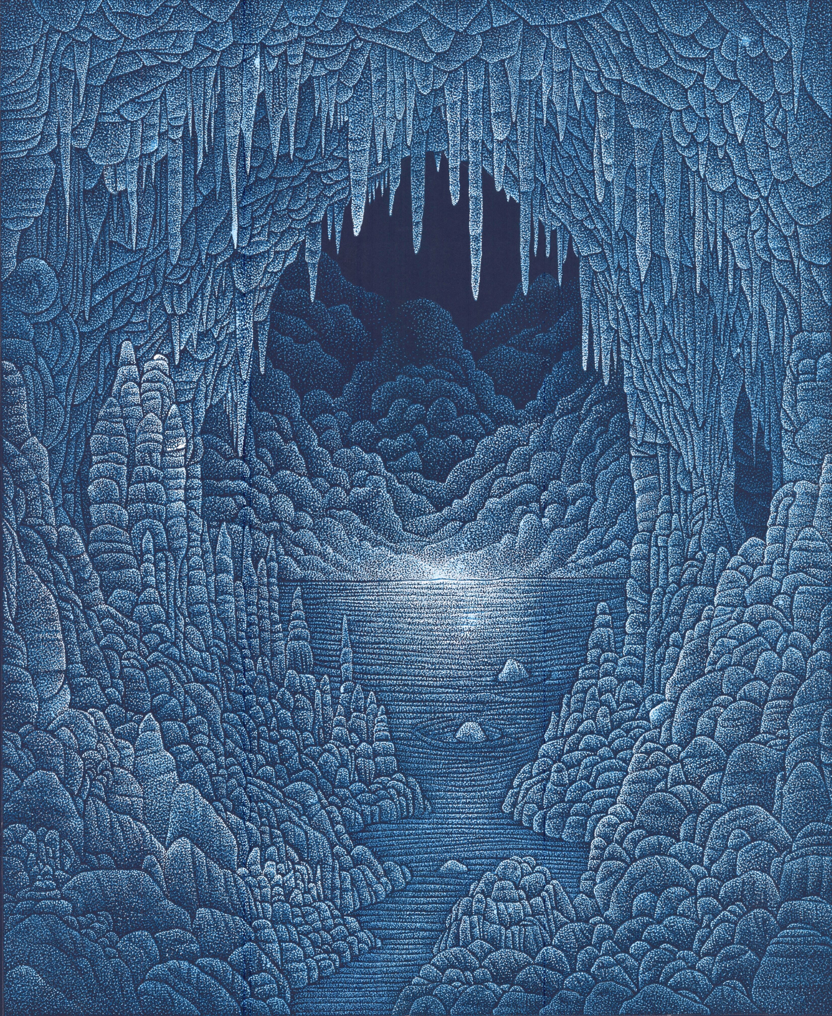 Agarta Serisi, 75X61 Cm, Kağıt Üzerine Noktalama Tekniği